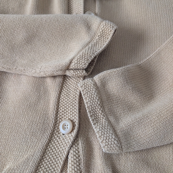 Cabela's Beige Women's Cardigan Sweater 100 % Cotton - Picture 6 of 9